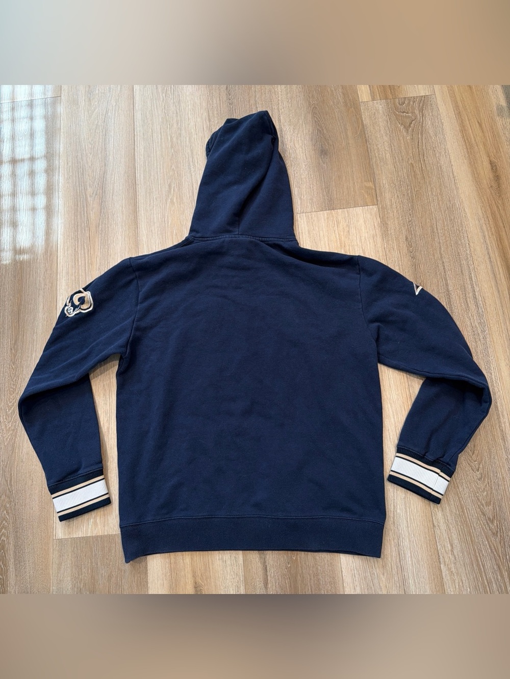 NFL Team Apparel Los Angeles Rams Pullover Hoodie Blue Men’s Large - Picture 2 of 4